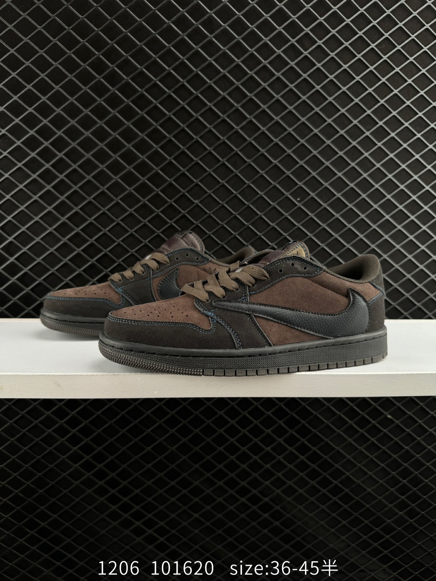 fragment design x Travis Scott x Nike Air Jordan 1 Low OG SP”Black/Green Toe“